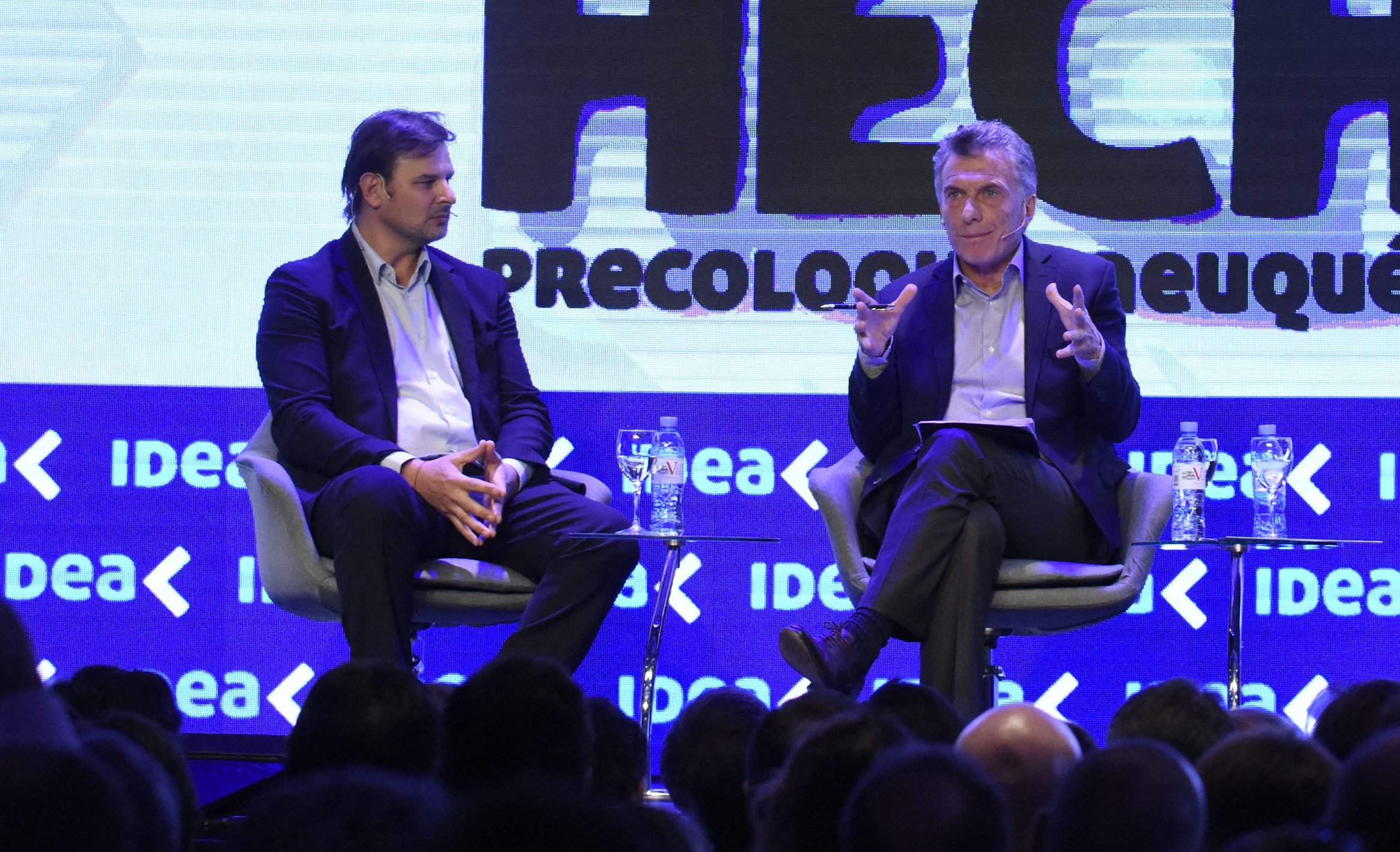 Gastón Remy fue uno de los entrevistadores del presidente Mauricio Macri en el precoloquio experienca IDEA que se realizó en Neuquén en junio.