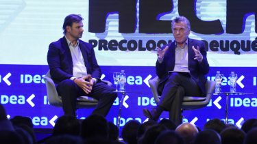 Gastón Remy fue uno de los entrevistadores del presidente Mauricio Macri en el precoloquio experienca IDEA que se realizó en Neuquén en junio.