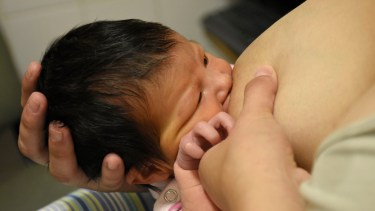 La semana de la lactancia materna promueve la importancia de dar la teta. Foto: Florencia Salto)