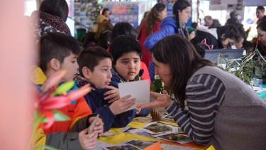 La feria interactiva de ciencias comenzó el lunes y se estima que participarán unos 700 alumnos. Foto: Marcelo Martinez