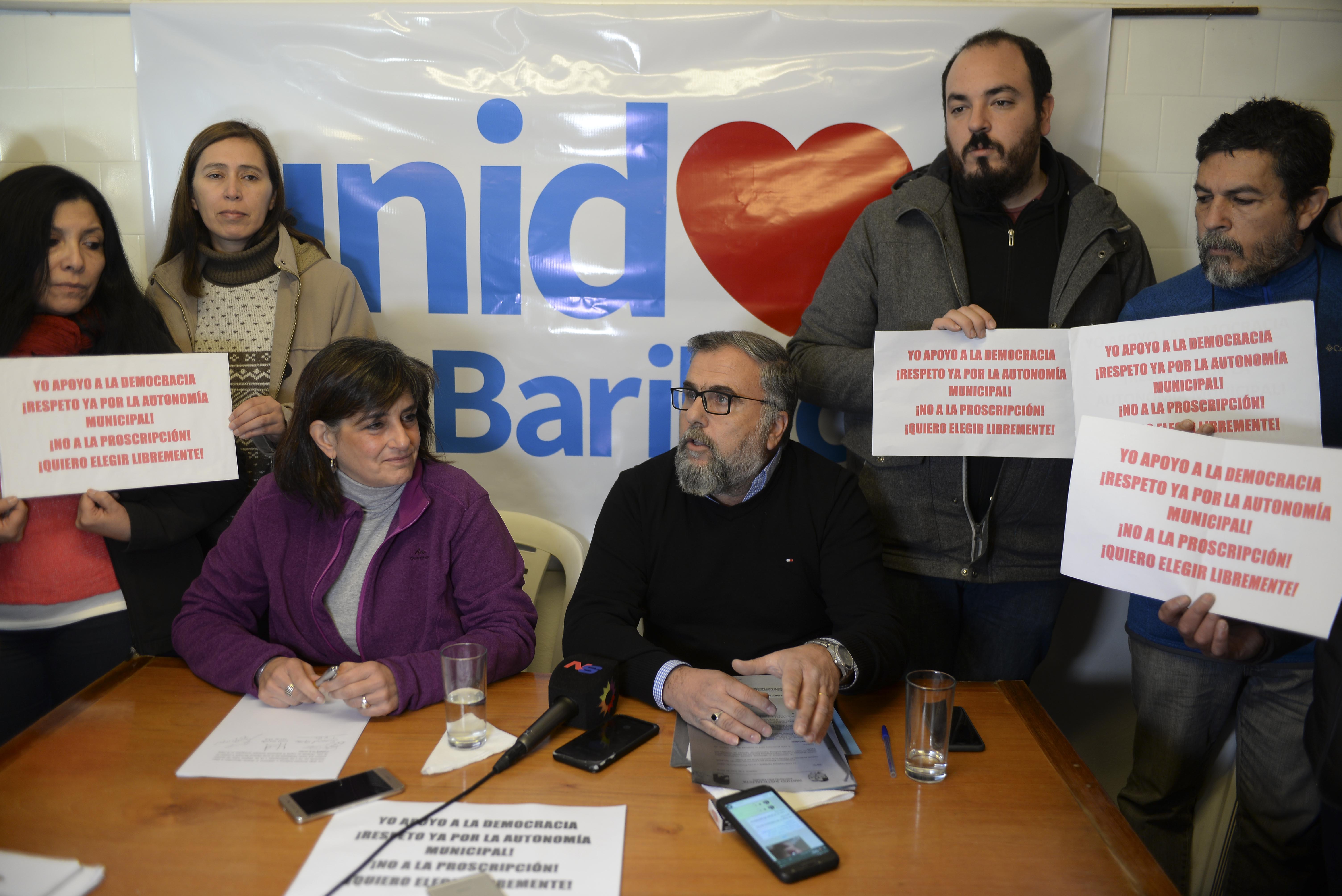 Andrea Galaverna y Julio Accavallo apelaron el fallo del tribunal Electoral para competir en Bariloche. Foto: Alfredo Leiva