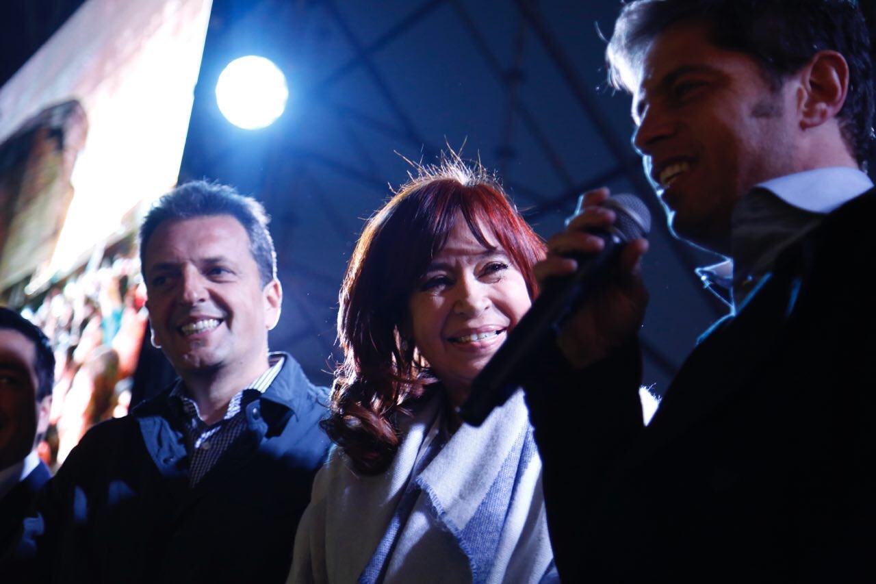 Sergio Massa y Cristina Fernández juntos nuevamente. Foto: Twitter @CFKArgentina