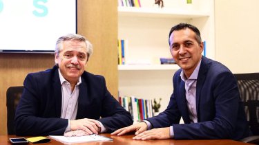 Alberto Fernández recibió a varios candidatos del interior del país.