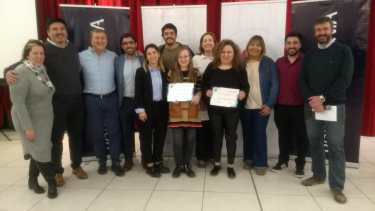 Carolina García (Cinco Saltos), Mamboretá Juegos Didácticos; Marcela Lema (Cipolletti), Sauce Taller de Costura;  
Paola Villanueva (Cipolletti), Masas Arcoíris. Foto (Gentileza)