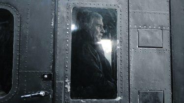 El ministro Aguad estuvo menos de tres horas en Villa La Angostura. Foto Alfredo Leiva.