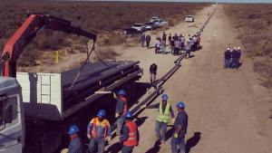 El primer tramo del gasoducto de la Región Sur avanza rápido