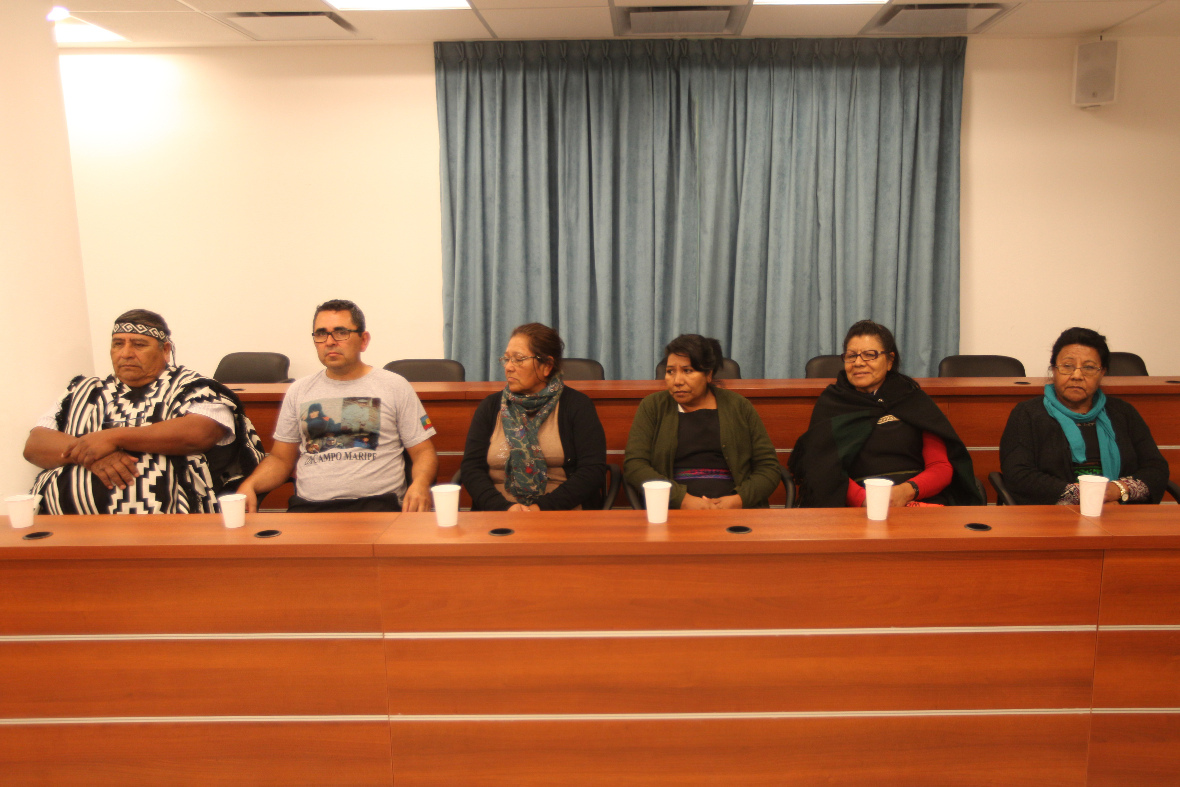 Los acusados durante el juicio en el que fueron absueltos. Foto archivo