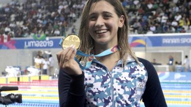 Panamericanos: la argentina Delfina Pignatiello obtuvo la medalla de oro en natación