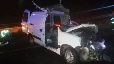 El joven que falleció conducía una Citroën Berlingo. (Gentileza).-