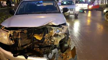 Cinco siniestros viales de registraron esta mañana en distintos puntos de Neuquén. (Mauro Pérez).-