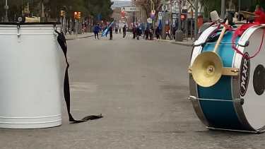 Los organizaciones sociales bloquearon el tránsito sobre la avenida Argentina en Neuquén. (Yamil Regules).-