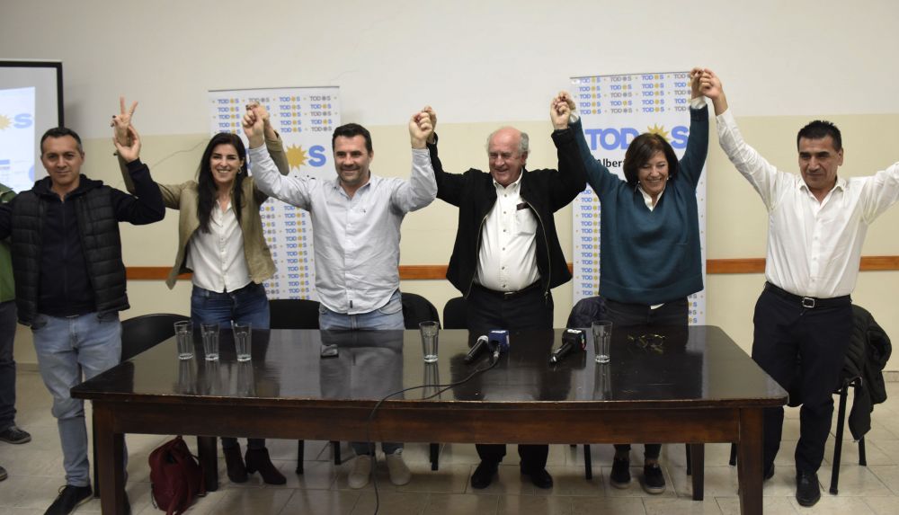 Los principales referentes del Frente de Todos en Neuquén, en las elecciones de 2019 (Foto: archivo Florencia Salto)