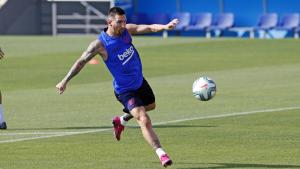 Messi no se entrenó y quedó descartado para el partido con Betis