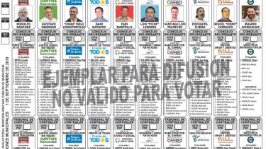 La boleta única de Bariloche finalmente llevará diez listas.