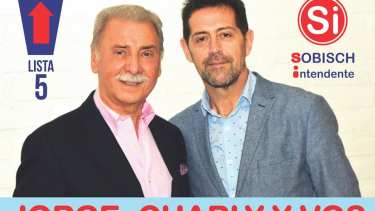 Carlos Fernández acompañaba a Sobisch en los folletos. 