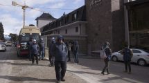 Imagen de Los gastronómicos manifestaron en un hotel cinco estrellas de Bariloche