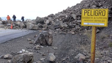 Cómo es la nueva técnica para despejar la Ruta 40 tras el derrumbe
