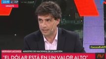 Imagen de Lacunza defendió el precio del dólar: «llegó a un techo»