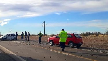 Un lesionado por un choque en la Ruta 22 cerca de Huincul