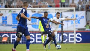 Benedetto debutó en Francia en la derrota del Olympique