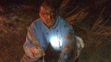 Así encontró la Policía al hombre que peleó con el puma