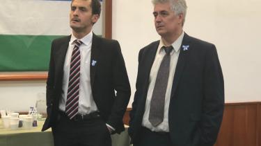 Carlos Dvorzak -derecha- asumirá como defensor Penal. Foto: Archivo