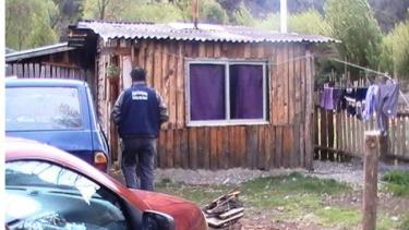 La vivienda donde ocurrió el brutal femicidio la noche del 20 de octubre de 2014, en El Bolsón. (Archivo)