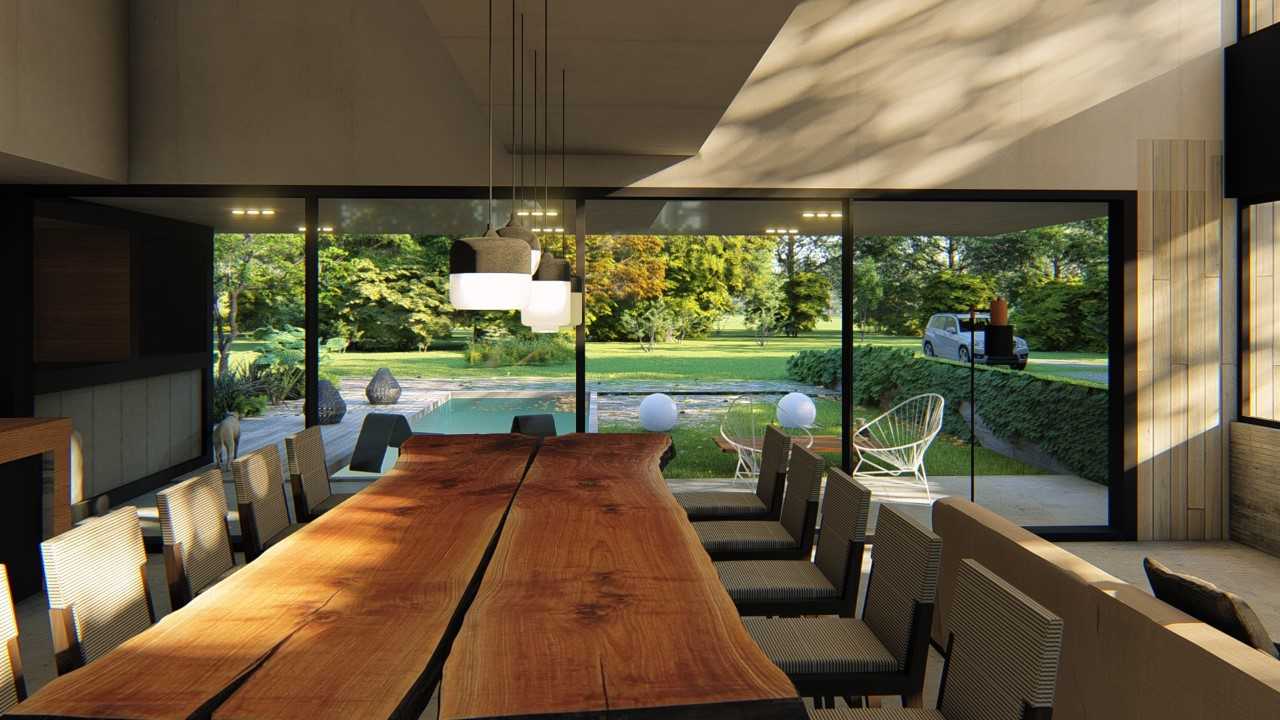 Recorré la arquitectura de esta casa de presencia contundente, en Roca