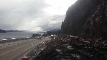 Se habilitó la circulación en los dos carriles en la ruta 40 a la altura del Brazo Huemul