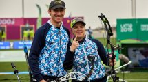 Imagen de Panamericanos: El conesino Nikolajuk ganó la medalla dorada en tiro con arco mixto