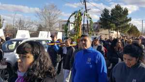 Peregrinación en barrio Parque de Cutral Co