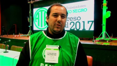 Rodrigo Vicente fue electo secretario general de ATE Río Negro hasta 2023. 