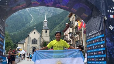 Gabriel Santos Rueda quedó en el noveno lugar del ultra trail Mont Blanc.