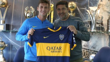 Soldano fue el "9" elegido luego de la partida de Benedetto. (Foto: @BocaJrsOficial)
