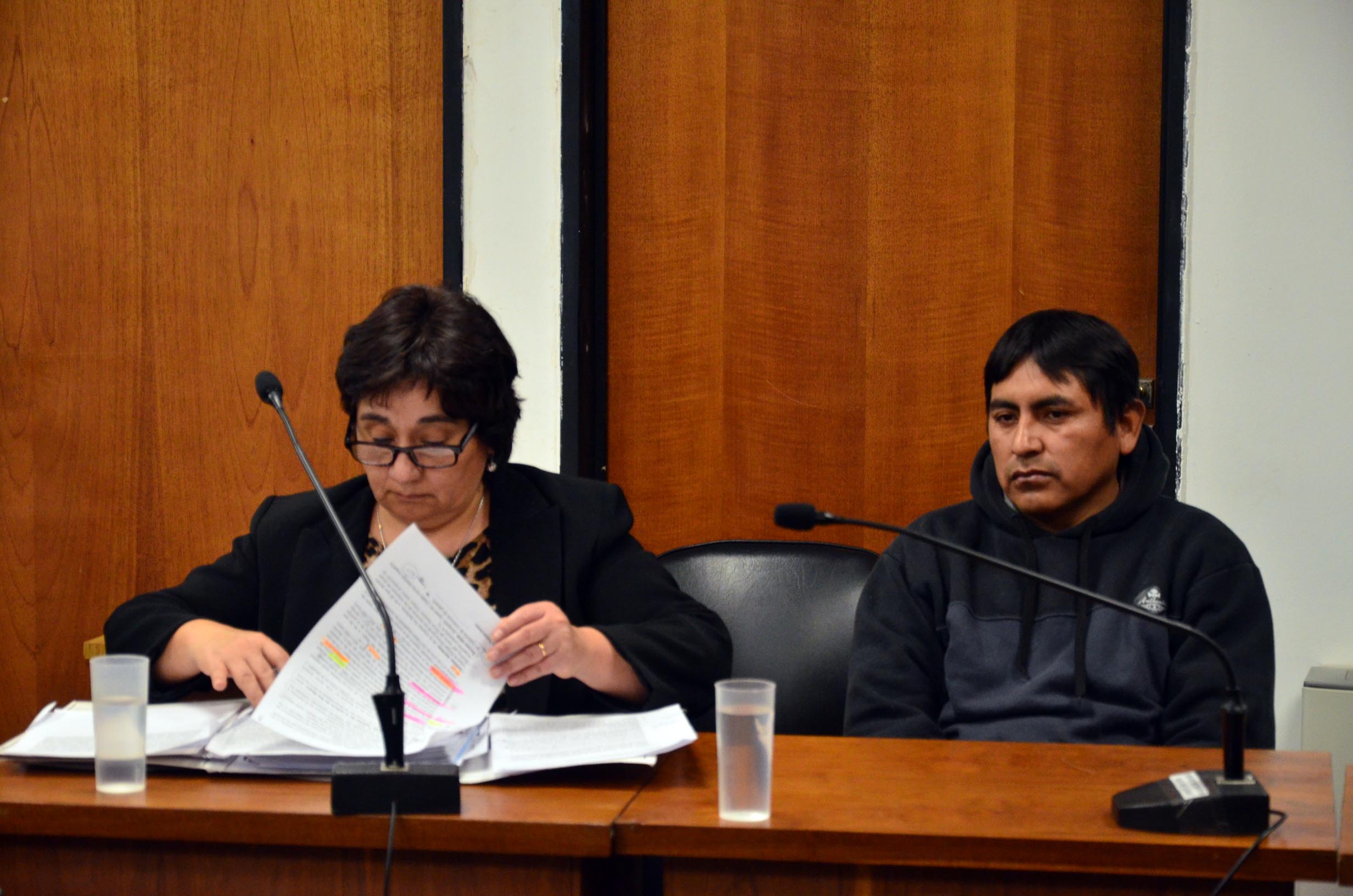 Thola Durán durante la audiencia de formulación de cargos. Foto: Marcelo Ochoa