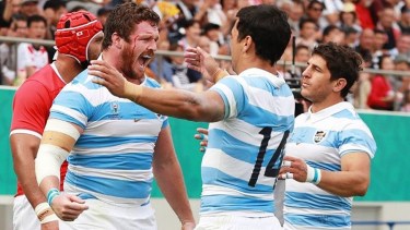 Julián Montoya se convirtió en la figura de Los Pumas. Gentileza.