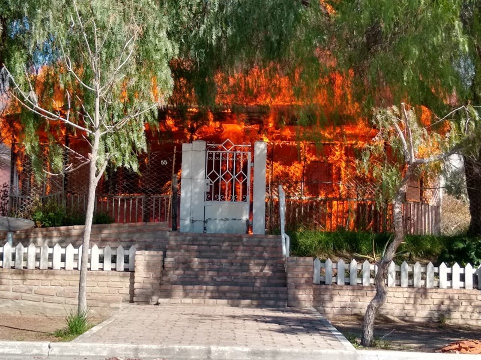 Impactante y lamentable incendio del Museo de SAO. Foto: gentileza Informativo Hoy.