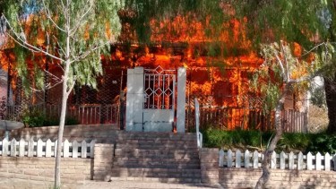 Impactante y lamentable incendio del Museo de SAO. Foto: gentileza Informativo Hoy.