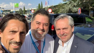 Alberto Fernández llegó a Madrid y se reunirá con el presidente Pedro Sánchez