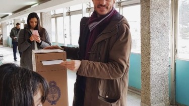 Santiago Palmeyro, candidato a intendente por Bariloche por el Cambio.