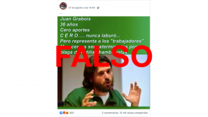 Es falso que Grabois tiene «cero aportes» y «nunca laburó»