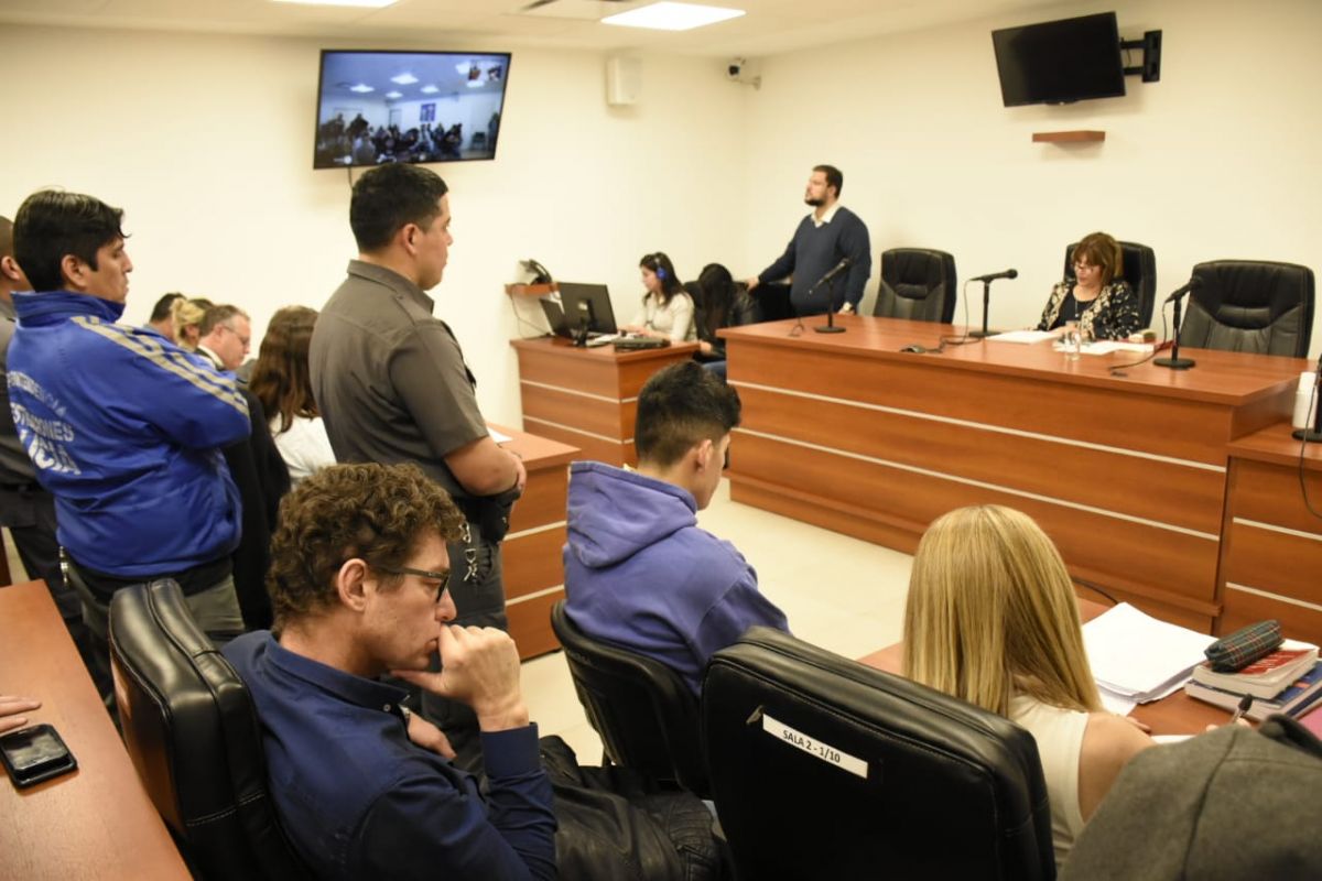 La audiencia de formulación de cargos a Alfredo Escobar se realizó en la ciudad .judicial. (Foto: Florencia Salto) 