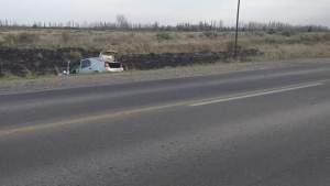 Una mujer murió tras sufrir un choque frontal en Valle Medio