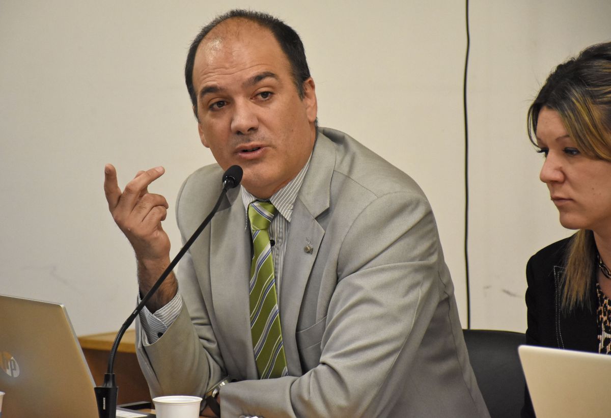 El fiscal jefe Santiago Márquez Gauna estuvo a cargo de los alegatos de cesusa. 