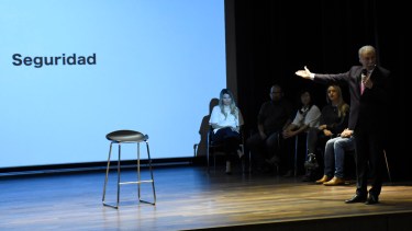 El candidato criticó que sólo hay 2.000 efectivos para la capital. Foto: Florencia Salto.