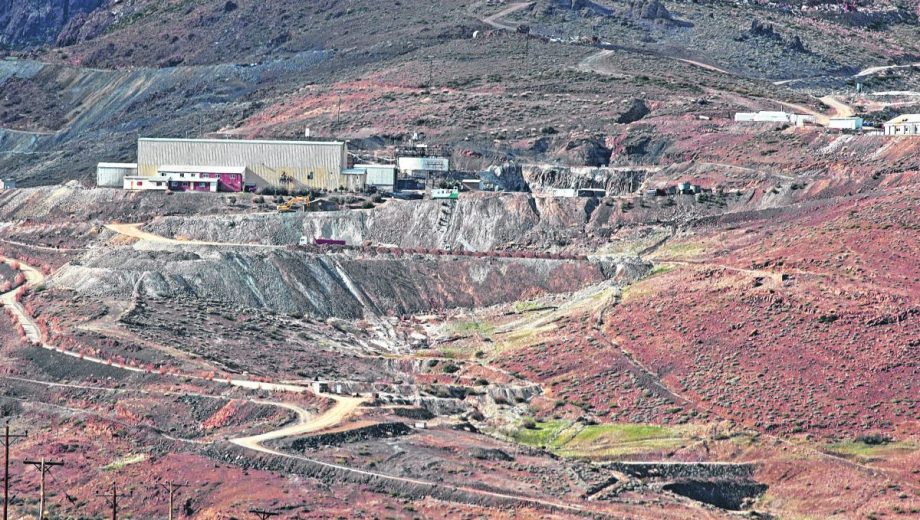El yacimiento es el único de minería metalífera en toda la provincia. Foto: archivo.