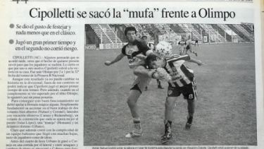 La crónica de "Río Negro" del último Cipo - Olimpo, del 4 de abril de 2001. (Foto: Archivo)