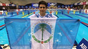 Basiloff se subió al podio y logró el récord continental.