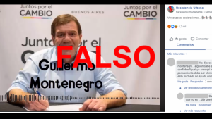 No, no es Montenegro quien afirma que “los negros” votaron al kirchnerismo porque “quieren asado y vino de cajita”