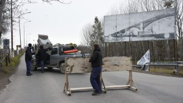 Corte de tránsito en el dique Ballester